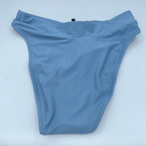 NWT J. Crew Blue Cross-Front Cheeky Bikini Swim Bathing Suit Bottom Size Small - Picture 6 of 7